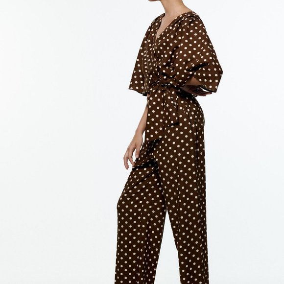 ZARA POLKA DOT PANTS NWT - Picture 3 of 7
